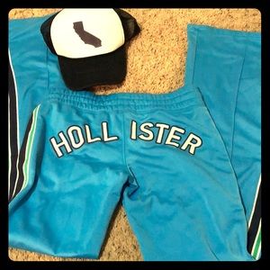 Remember these? Hollister Track pants xs +gift 🧢